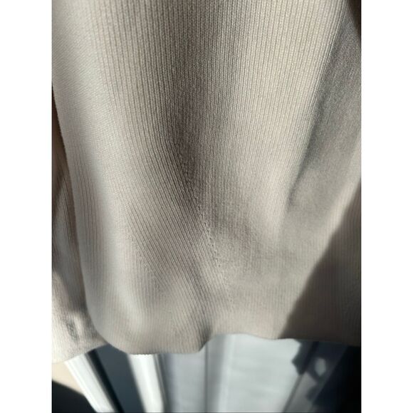 Banana republic sweater large white/ivory with cut out back cotton blend w flare - Picture 7 of 8